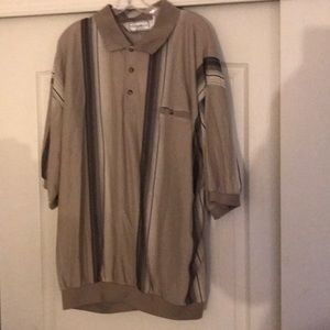 NWT sz 3x beige stripe top